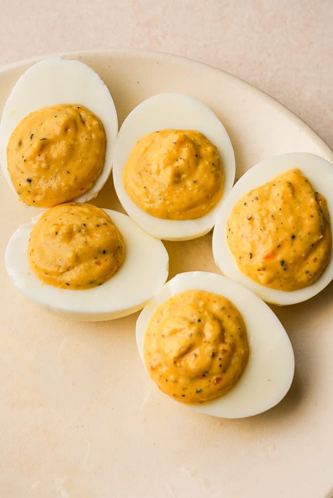 deviled eggs without garnish