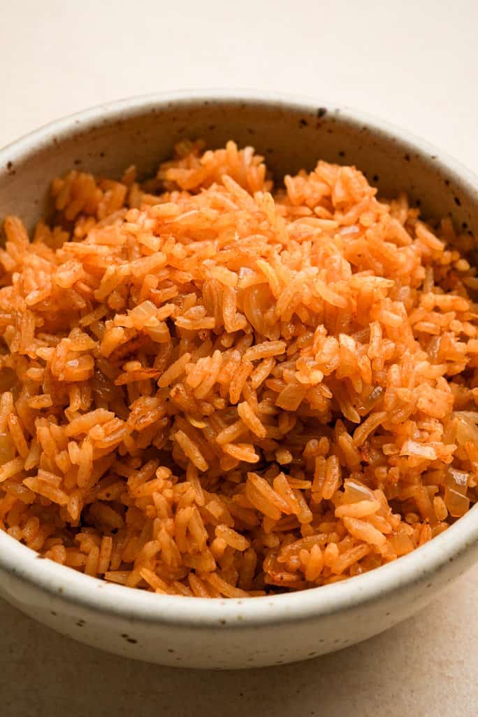 a bowl of Mexican rice